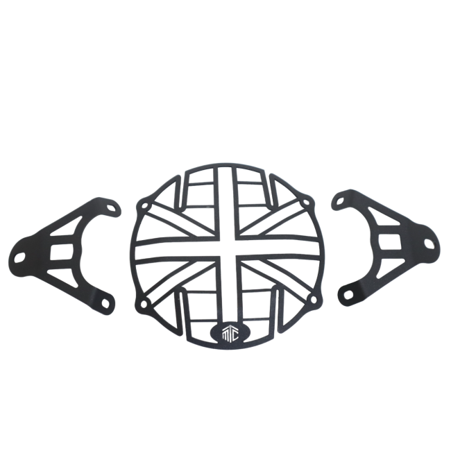 MotoCare Headlight Grill for Royal Enfield Continental GT 650 | Headlamp Protector Guard | Heavy Duty Front Light Cover
