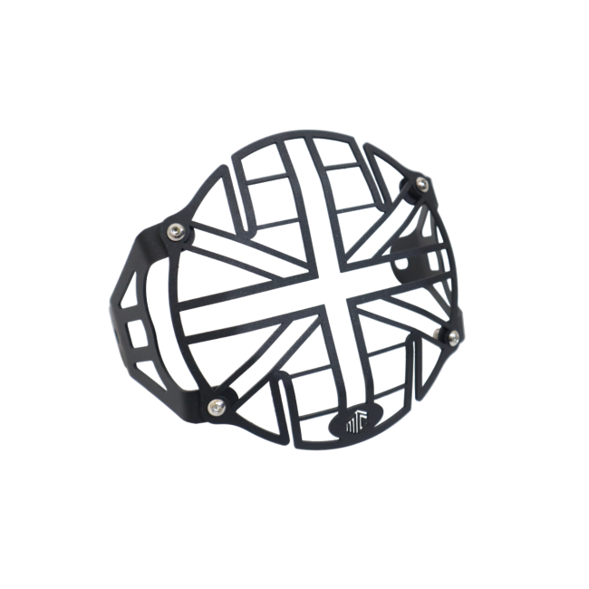 MotoCare Headlight Grill for Royal Enfield Continental GT 650 | Headlamp Protector Guard | Heavy Duty Front Light Cover