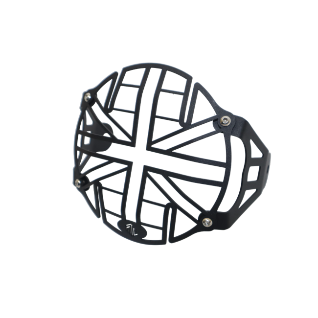 MotoCare Headlight Grill for Royal Enfield Continental GT 650 | Headlamp Protector Guard | Heavy Duty Front Light Cover