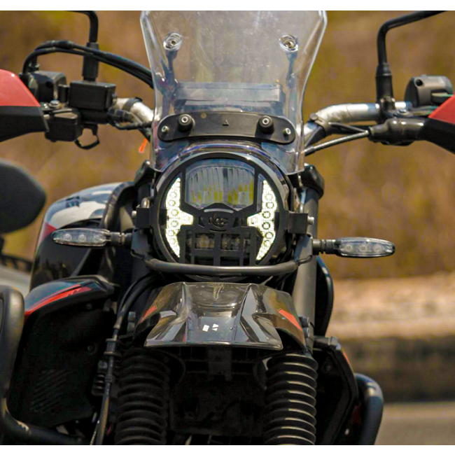 MotoCare Headlight Grill for Hero XPulse 210 | Heavy-Duty Headlight Protector Guard | Stylish Off-Road Bike Accessory