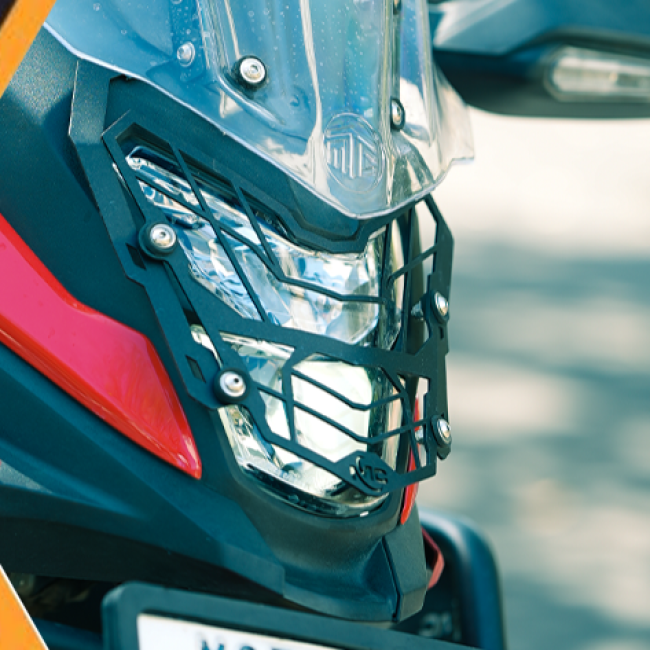 MotoCare Headlight Grill for Honda CB200X | Premium Headlamp Protection Guard | Stylish Bike Front Grill Accessory