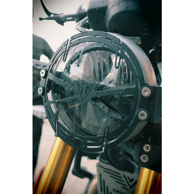 MotoCare Headlight Grill for Scrambler 400X | Heavy-Duty Front Headlight Protector Guard