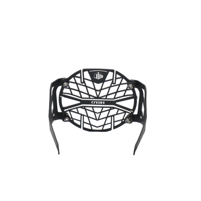 MotoCare Headlight Grill for Hero Xpulse 200 / 200 4V | Premium Headlight Protection Guard (Black & Red)