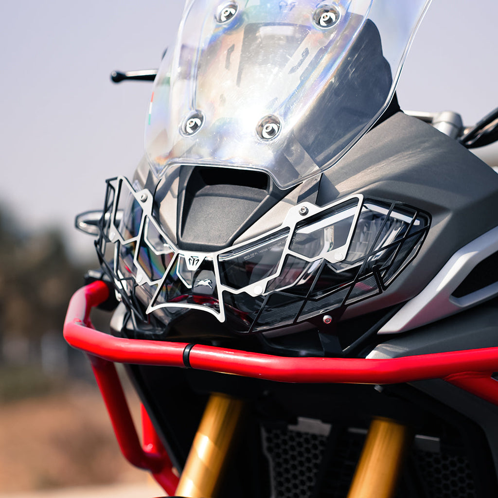 HEAD LIGHT GRILL (SPIDER ) FOR  TVS APACHE RTX 300