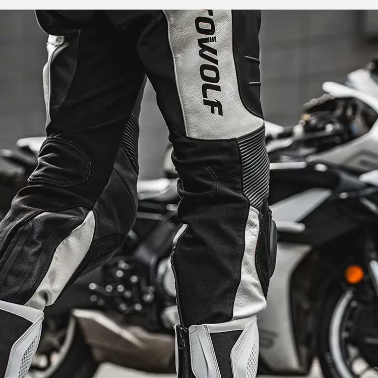 MOTOWOLF BO1 Racing Motorcycle Riding Boots for Unisex | Reinforced Protection, Anti-Slip Sole, All-Weather Riding Boots - BLACK