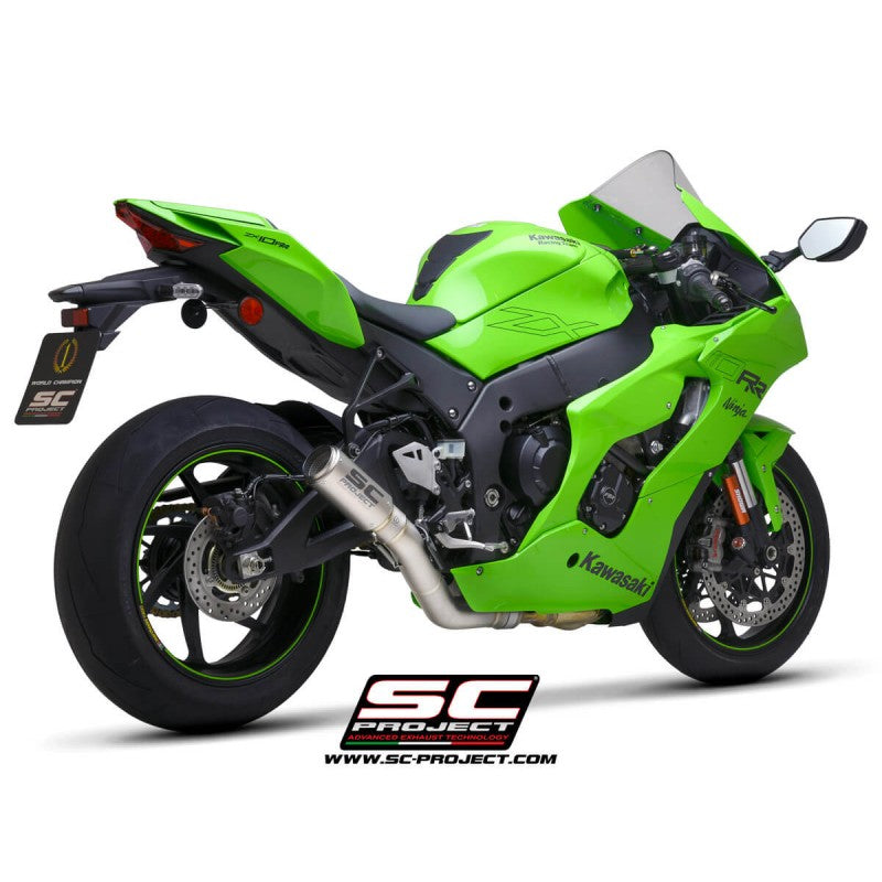 SC PROJECT CR-T TITANIUM EXHAUST FOR KAWASAKI ZX10R (2021-22) (K38-DET36T)