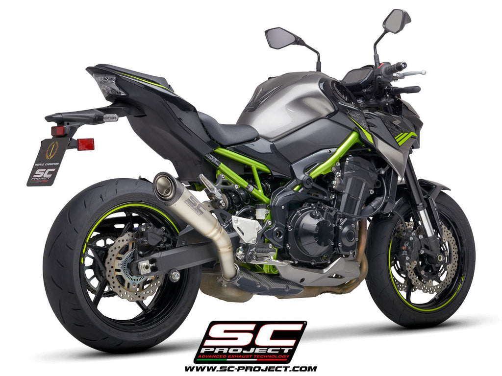 SC PROJECT Slip On S1 Titanium Exhaust Kawasaki Z900 2020-2022 (K34-T41T)