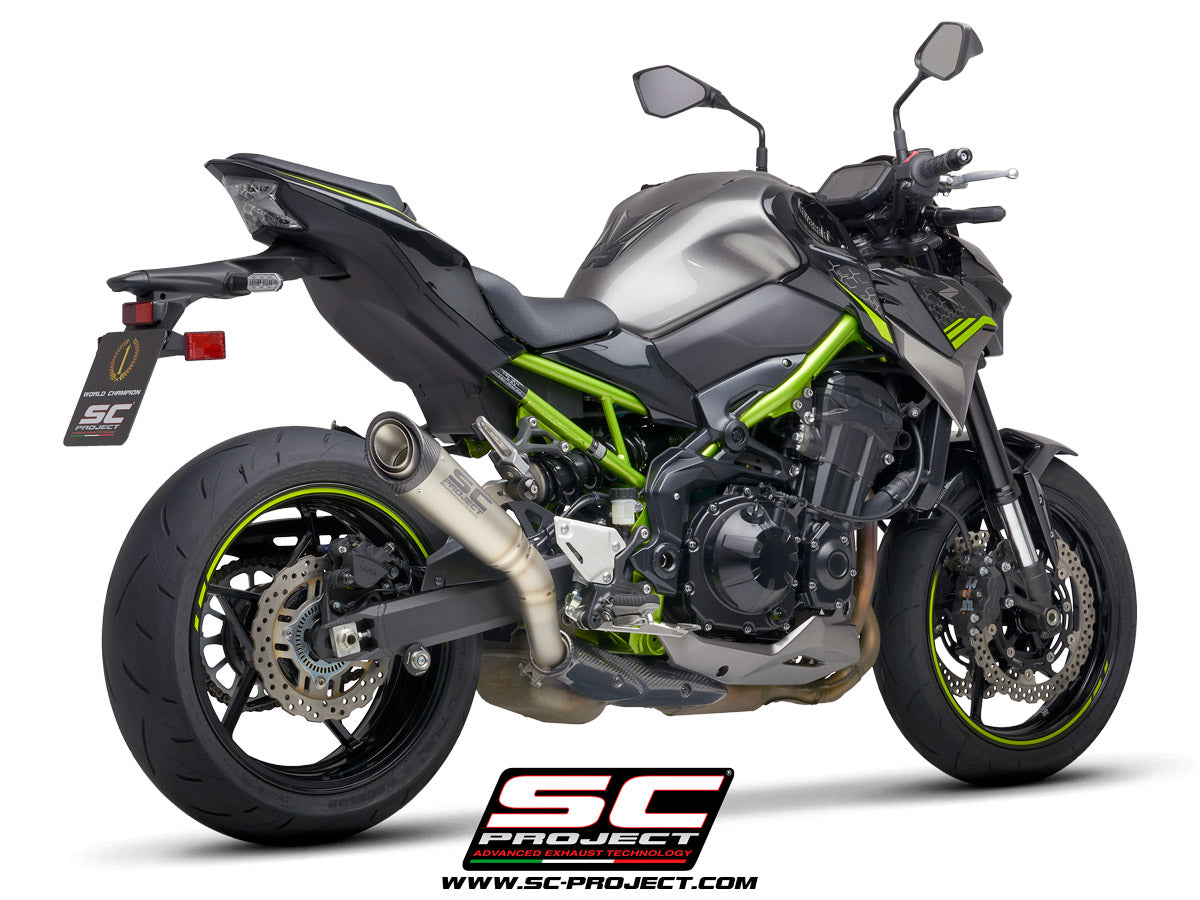 SC PROJECT Slip On S1 Titanium Exhaust Kawasaki Z900 2020-2022 (K34-T41T)