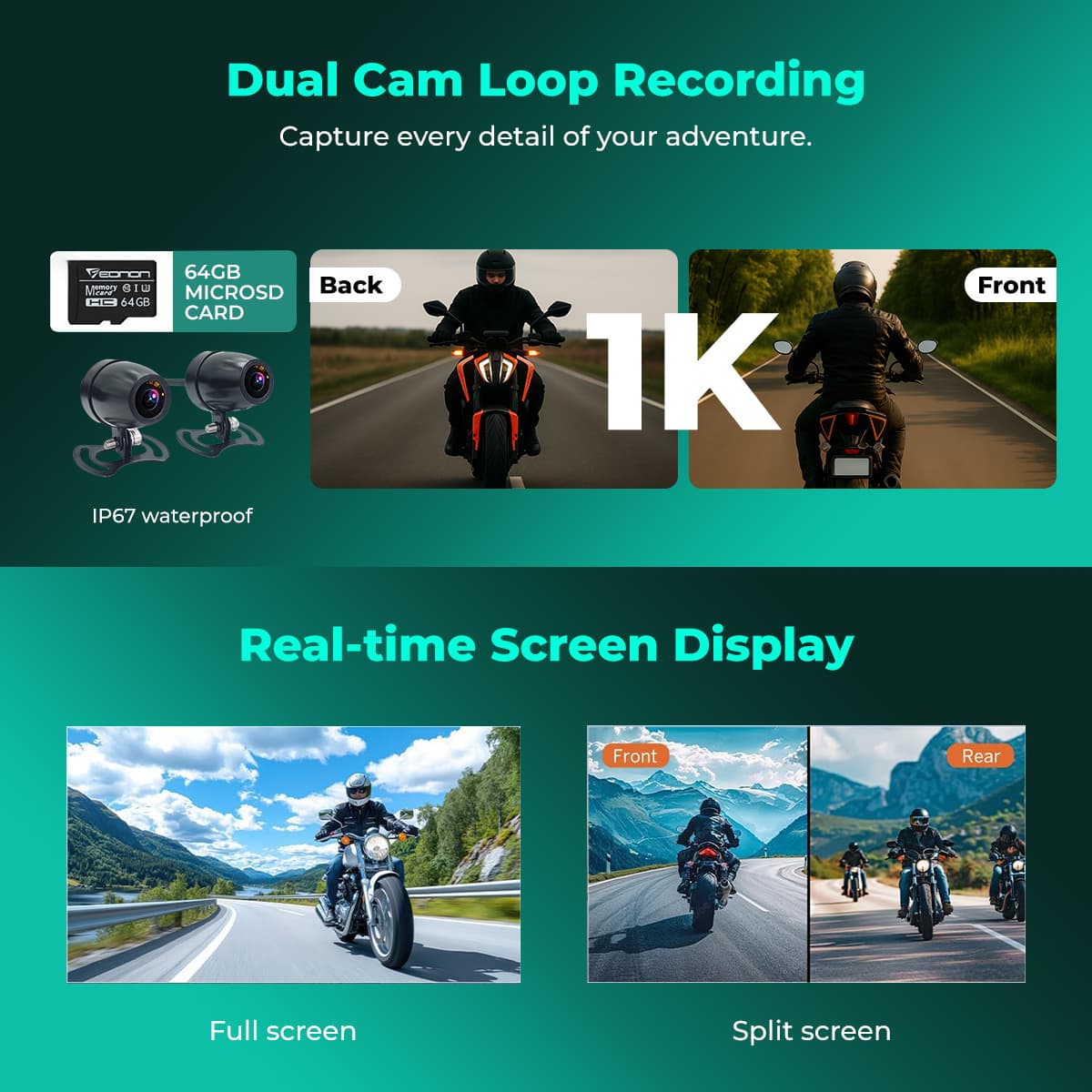 Simtac motorcycle GPS CarPlay & Android Auto system – M10D