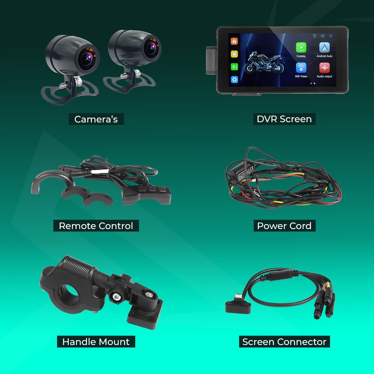 Simtac motorcycle GPS CarPlay & Android Auto system – M10D