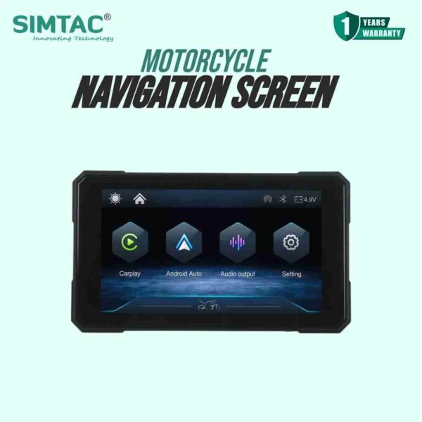 Simtac Quick Detachable Motorcycle GPS CarPlay & Android Auto system – M3