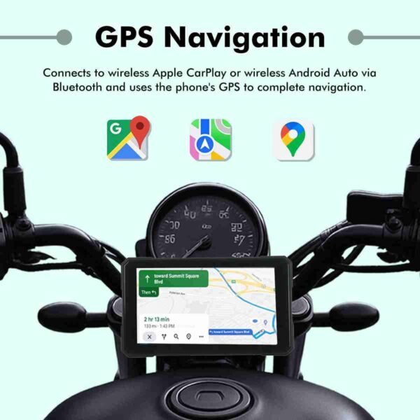 Simtac Quick Detachable Motorcycle GPS CarPlay & Android Auto system – M3
