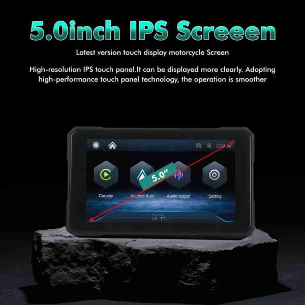 Simtac Quick Detachable Motorcycle GPS CarPlay & Android Auto system – M3
