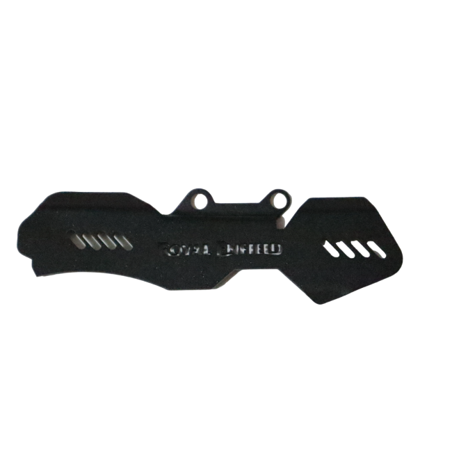 MotoCare Master Cylinder Guard for Royal Enfield Himalayan 450 | Brake Reservoir Protection Cap (Black/Silver)