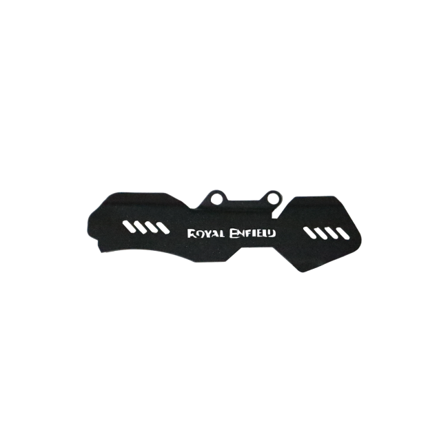 MotoCare Master Cylinder Guard for Royal Enfield Himalayan 450 | Brake Reservoir Protection Cap (Black/Silver)