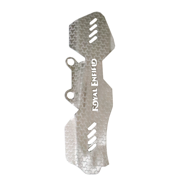 MotoCare Master Cylinder Guard for Royal Enfield Himalayan 450 | Brake Reservoir Protection Cap (Black/Silver)