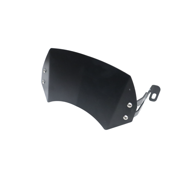 MotoCare Metal Visor for Honda Hness CB350 | Windshield Extension Sun Visor | Premium Bike Wind Deflector
