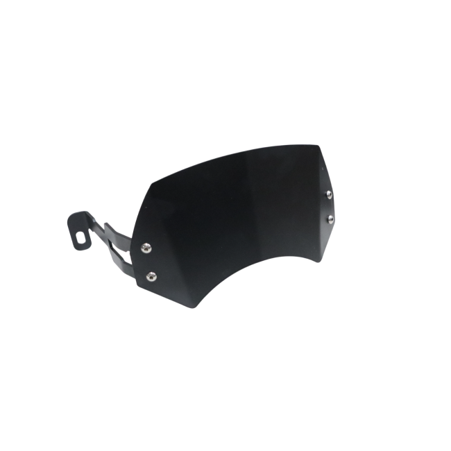 MotoCare Metal Visor for Honda Hness CB350 | Windshield Extension Sun Visor | Premium Bike Wind Deflector