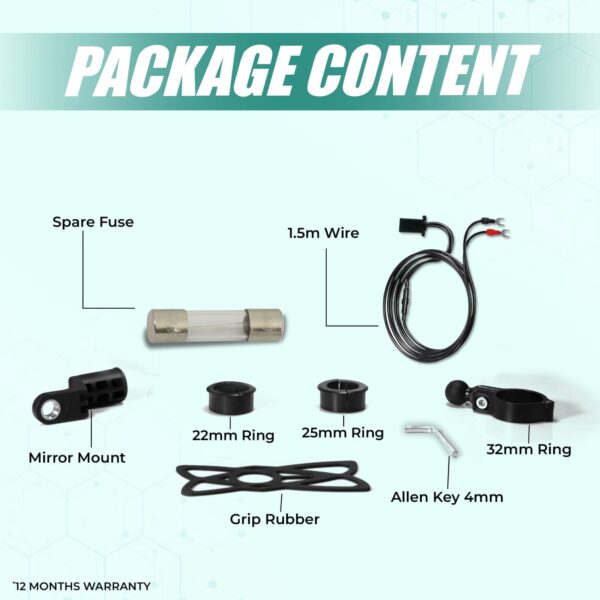 Simtac waterproof mobile holder with Wireless & Type-C charger (MHWPWC-15C)