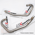 MK Racing Titanium Performance Header Pipes for Royal Enfield Interceptor 650 & Continental GT 650 - Dual O2 sensor