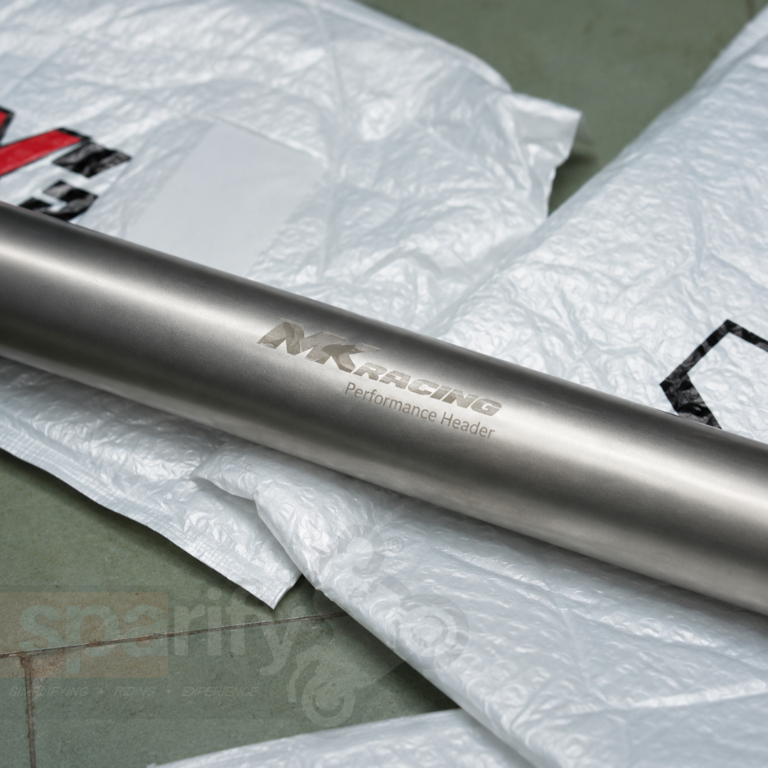 MK Racing Titanium Performance Header Pipes for Royal Enfield Interceptor 650 & Continental GT 650 - Dual O2 sensor