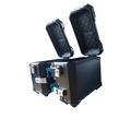 MOTOCARE ALUMINIUM 36 LITRE BLACK PANNIERS WITH SADDLE CLAMP