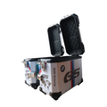 MOTOCARE ALUMINIUM 36 LITRE BMW GS SILVER PANNIERS WITH SADDLE CLAMP