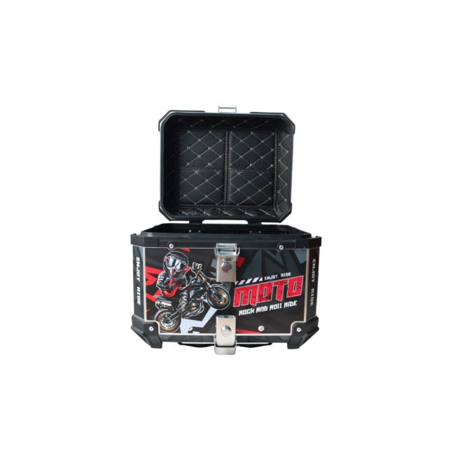 MOTOCARE ALUMINIUM 45 LITRE GRAPHIC BLACK MOTO GP