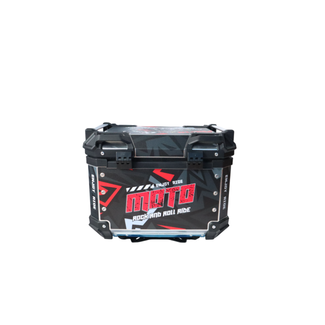 MOTOCARE ALUMINIUM 45 LITRE GRAPHIC BLACK MOTO GP