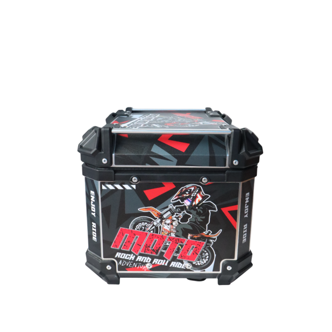 MOTOCARE ALUMINIUM 45 LITRE GRAPHIC BLACK MOTO GP