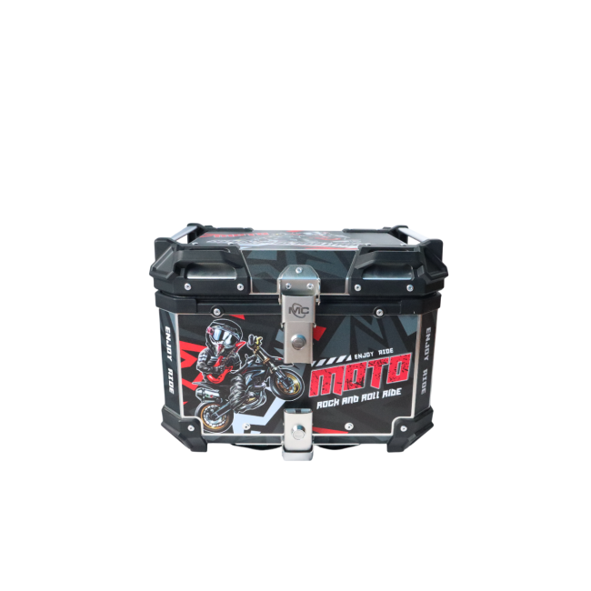 MOTOCARE ALUMINIUM 45 LITRE GRAPHIC BLACK MOTO GP