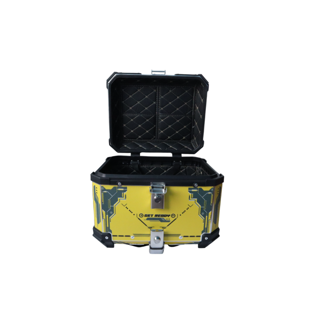 MOTOCARE ALUMINIUM 45 LITRE GRAPHIC YELLOW GET READY