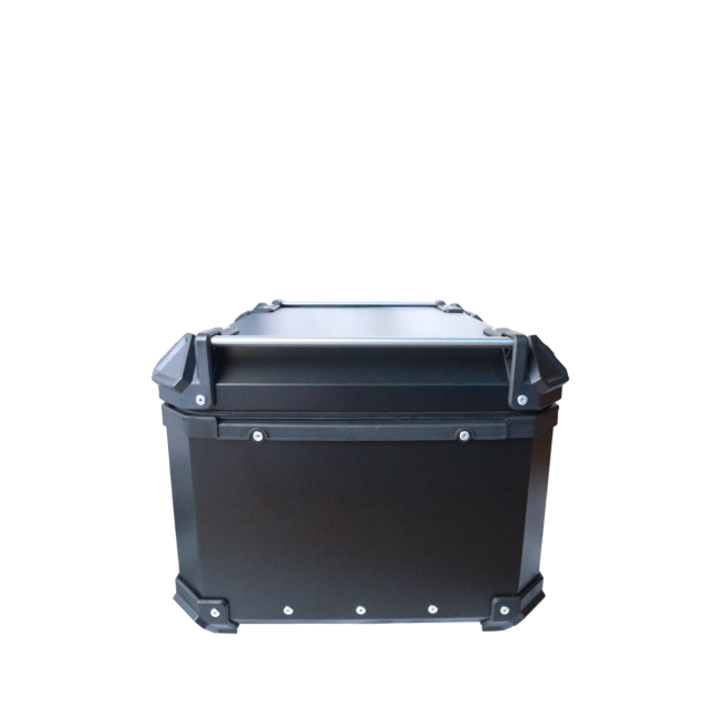 MOTOCARE ALUMINIUM 55 LITRE MX BLACK TOP BOX