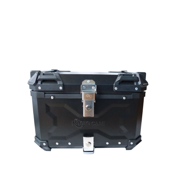 MOTOCARE ALUMINIUM 55 LITRE MX BLACK TOP BOX