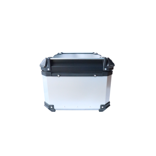 MOTOCARE ALUMINIUM 55 LITRE MX SILVER TOP BOX