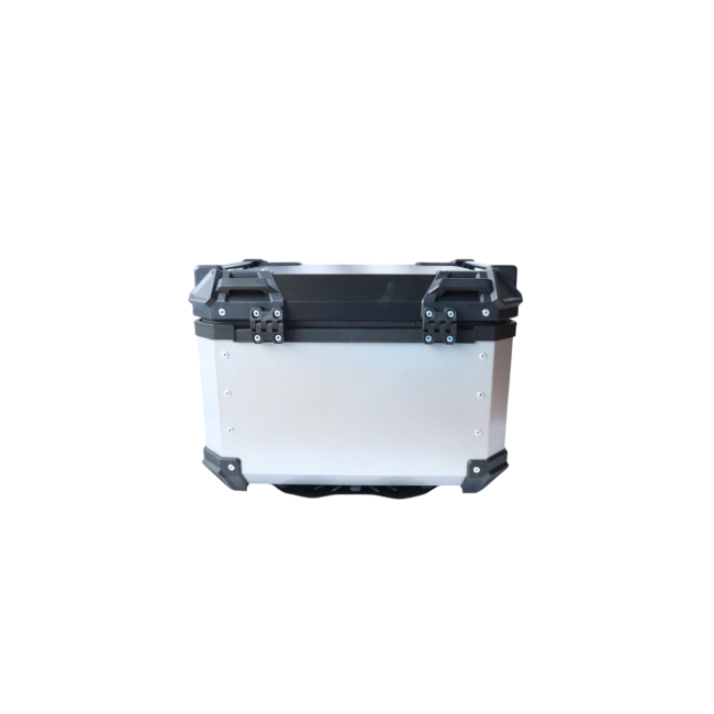 MOTOCARE ALUMINIUM 55 LITRE MX SILVER TOP BOX