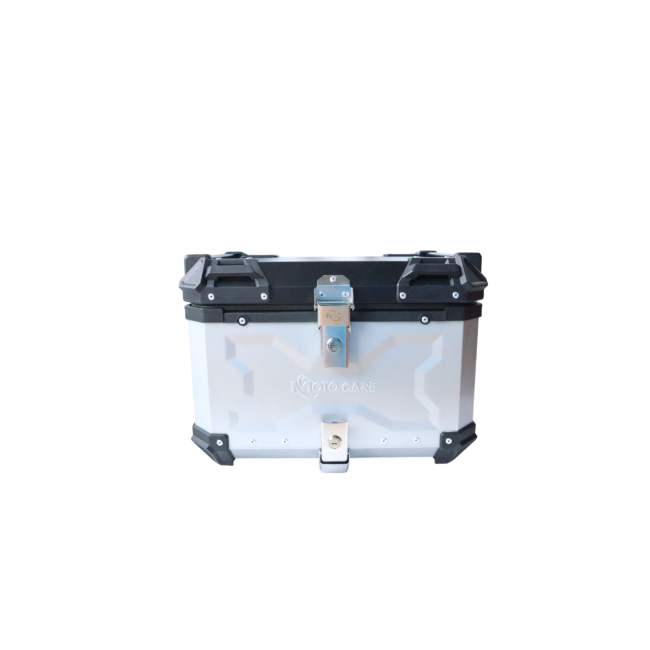 MOTOCARE ALUMINIUM 55 LITRE MX SILVER TOP BOX