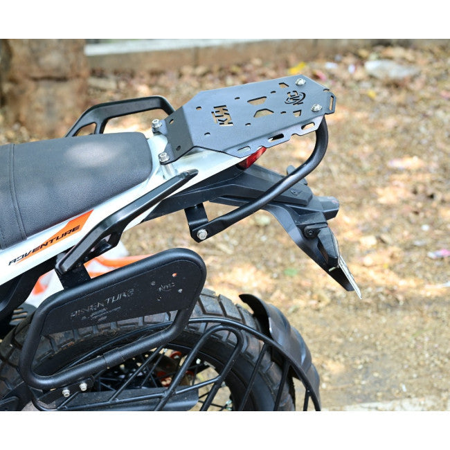 Motocare CNC Rear Luggage Carrier with Plate for 2025 KTM Adventure 250/390 – Heavy-Duty Touring Rack
