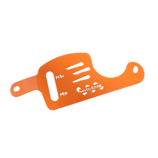 MotoCare Oil Cooler Guard for 2025 KTM Adventure 250 & 390 | Heavy Duty Coolant Radiator Protection Grill (Black & Orange)