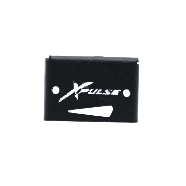 MotoCare Disc Oil Cap (Black/Red) for Hero XPulse 210 | Stainless Steel Brake Master Cylinder Cover