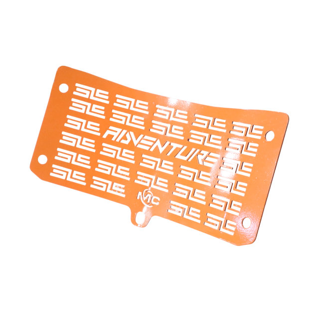 MotoCare Radiator Guard for 2025 KTM Adventure 250 & 390 | Heavy Duty Engine Cooling Protection Grill (Black/Orange)
