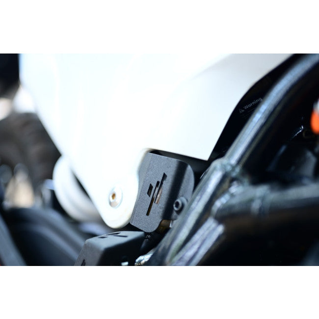 MotoCare Reservoir Oil Cap for 2025 KTM Adventure 250 & 390 | CNC Brake Fluid Cap (Orange & Black) Premium Styling Upgrade