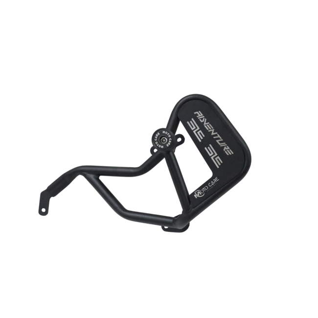 MotoCare Type 2 Crash Guard with Dual Sliders (Black) for 2025 KTM Adventure 250 & 390 | Heavy Duty Engine Protection Guard