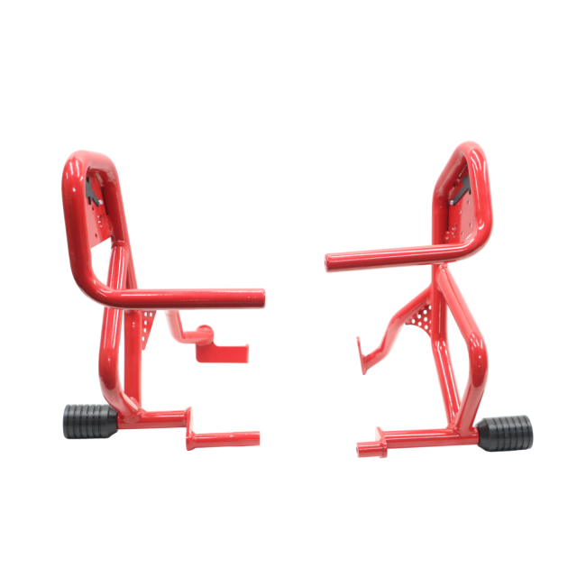 MotoCare Crash Guard with Dual Sliders (Red) for Hero XPulse 210 | Heavy Duty Engine Protection Guard