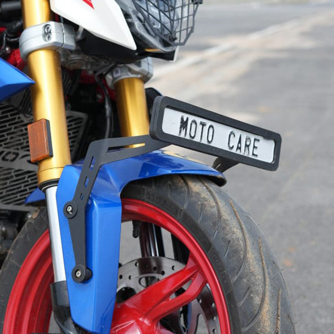 BMW G 310 R Number Plate Clamp – Motocare License Plate Holder Frame | Durable Mount Bracket for BMW G310R