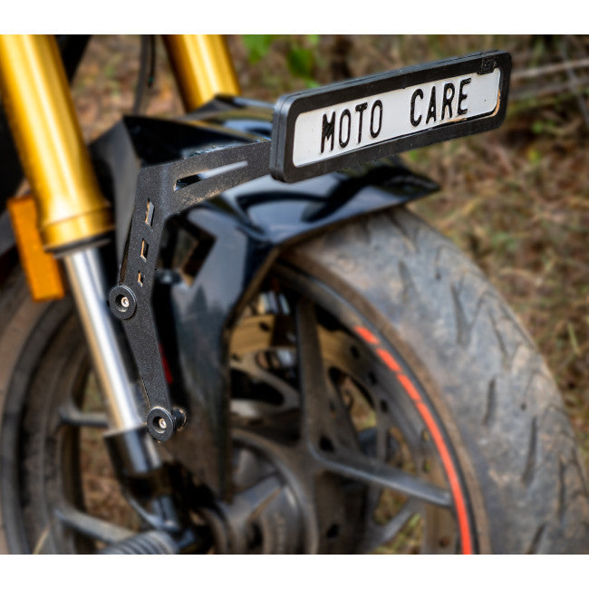 MotoCare Number Plate Holder for TVS Apache RTR 310 | Premium License Plate Frame | Durable & Stylish Bike Registration Mount