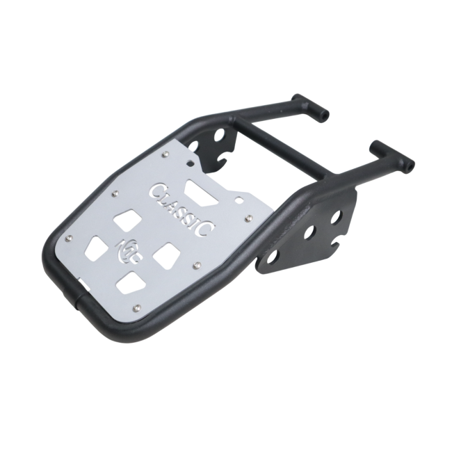 MotoCare Pipe Carrier with Aluminium Plate for Royal Enfield Goan Classic 350 Single Seat | Heavy Duty Luggage Carrier Rack