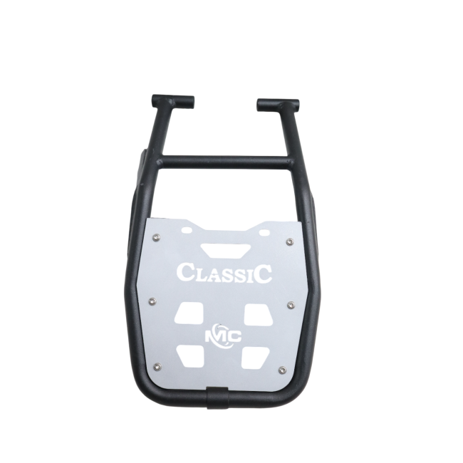 MotoCare Pipe Carrier with Aluminium Plate for Royal Enfield Goan Classic 350 Single Seat | Heavy Duty Luggage Carrier Rack