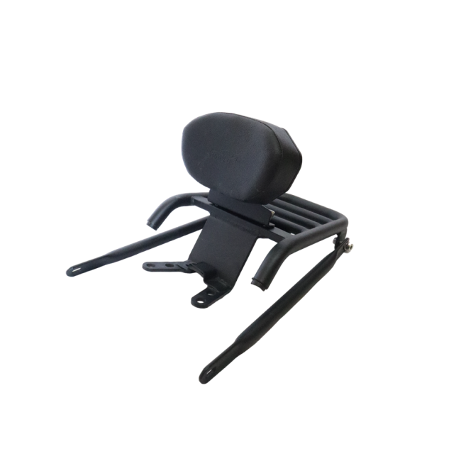 MotoCare Pipe Carrier with Backrest for TVS Apache RTR 200 | Heavy Duty Luggage Rack with Pillion Comfort Support