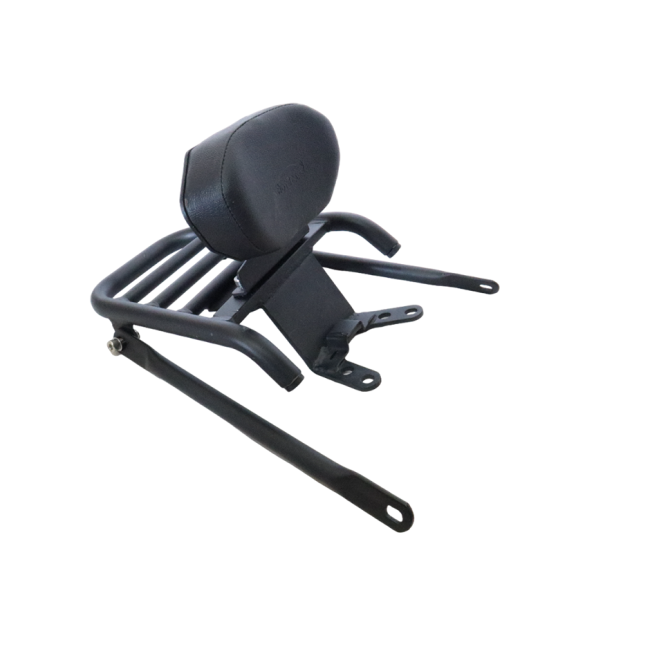 MotoCare Pipe Carrier with Backrest for TVS Apache RTR 200 | Heavy Duty Luggage Rack with Pillion Comfort Support